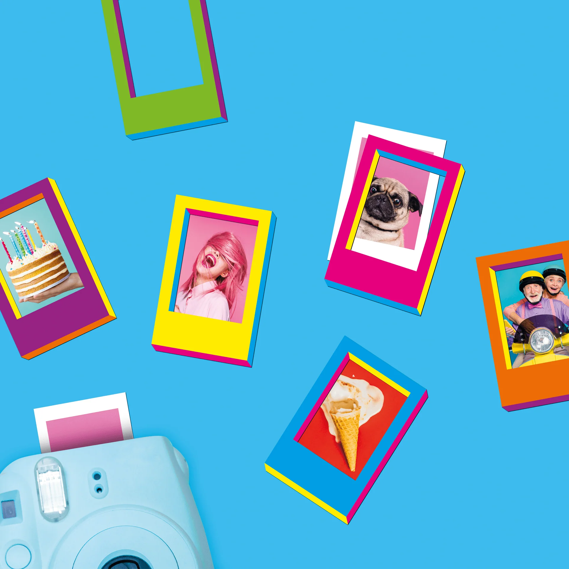 2D Rainbow Magnetic Frames