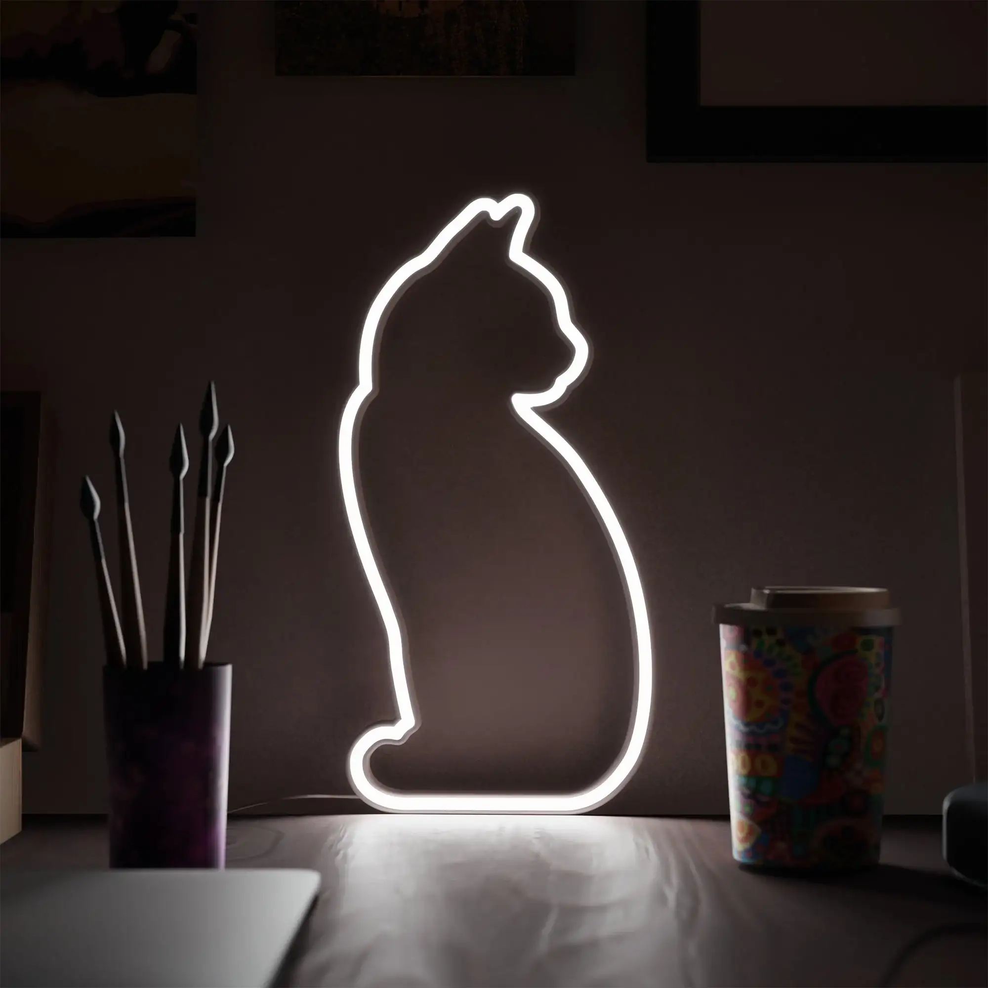 Cat Light Sitting LED Neon Light > Sitting - Image 5