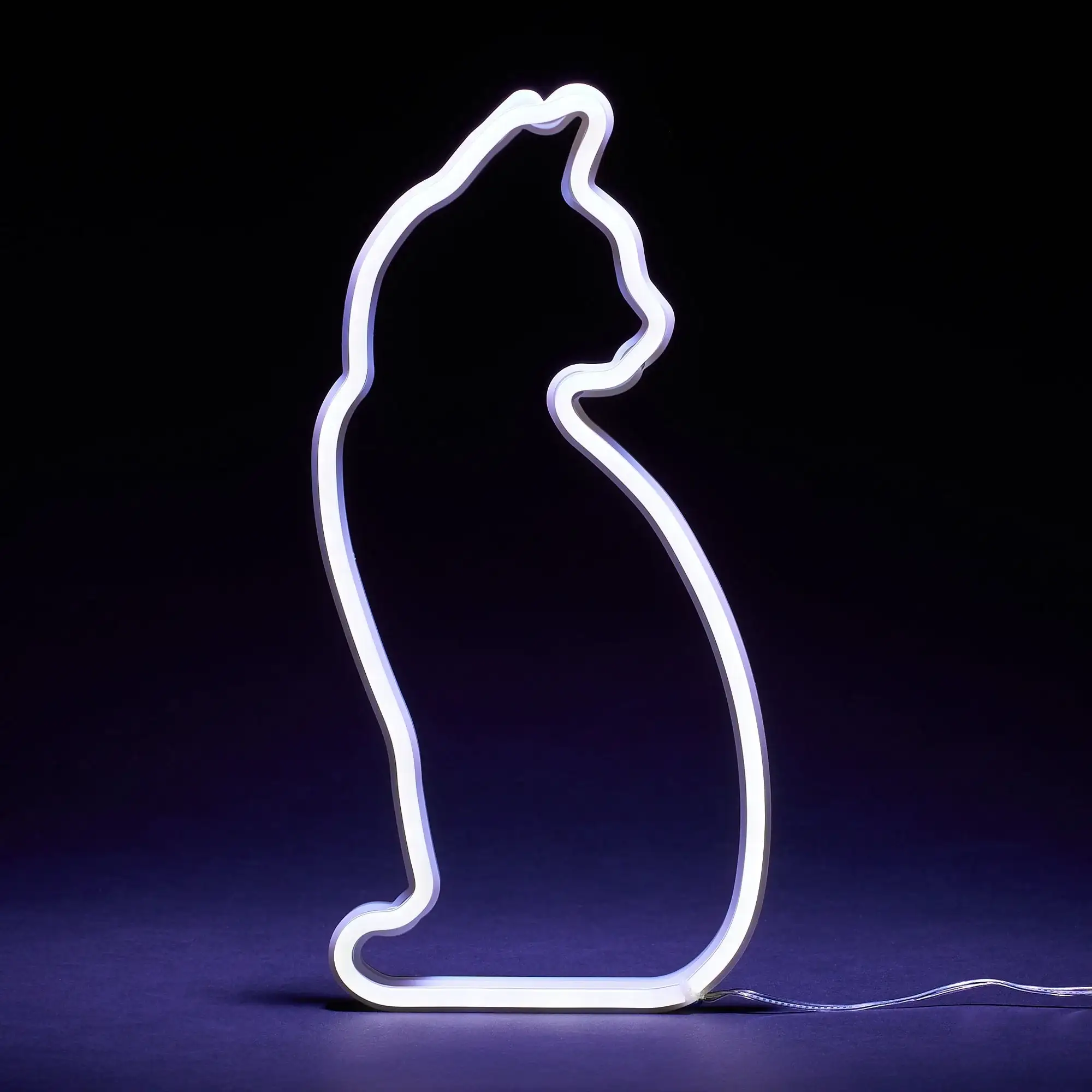 Cat Light Sitting LED Neon Light > Upright - Image 3