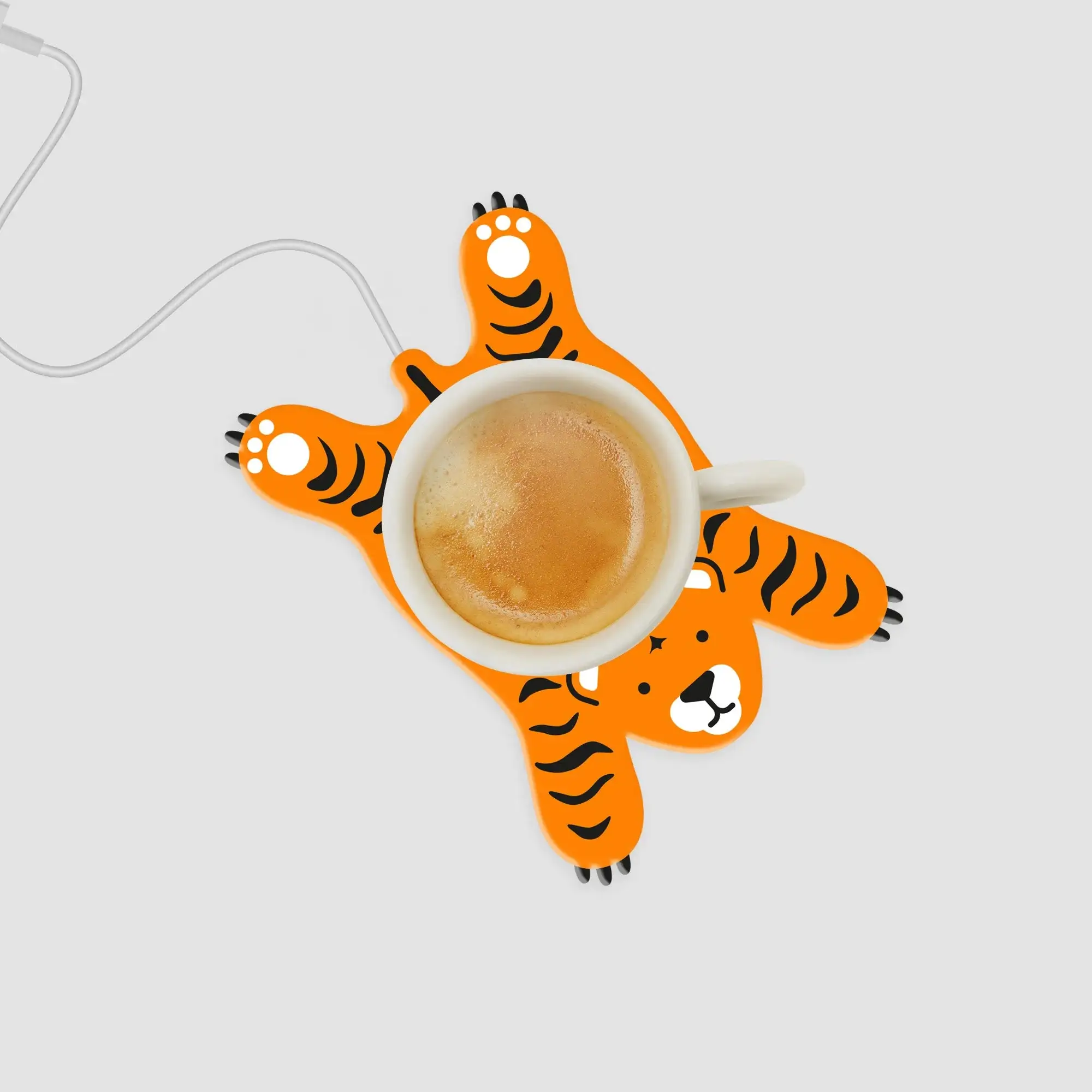 Fun Sleepy Tiger Coffee Mug Warmer - Image 3