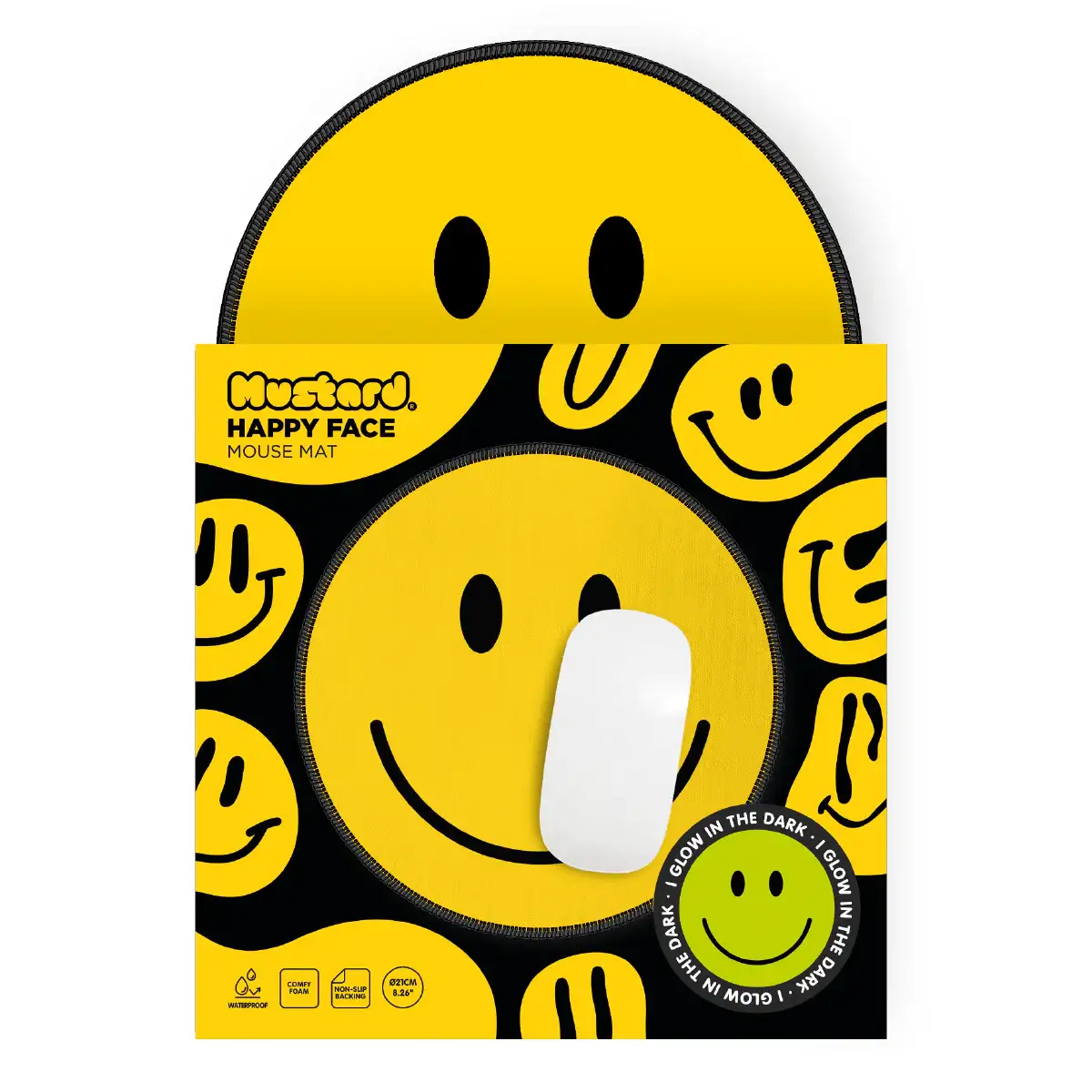 Happy Face Desk Mousepad - Image 4