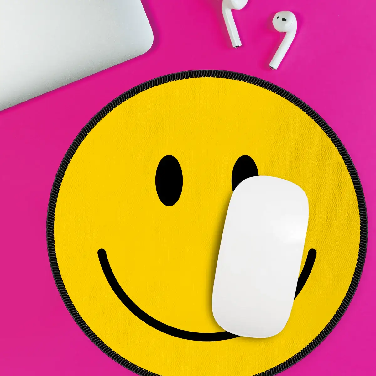Happy Face Desk Mousepad - Image 5