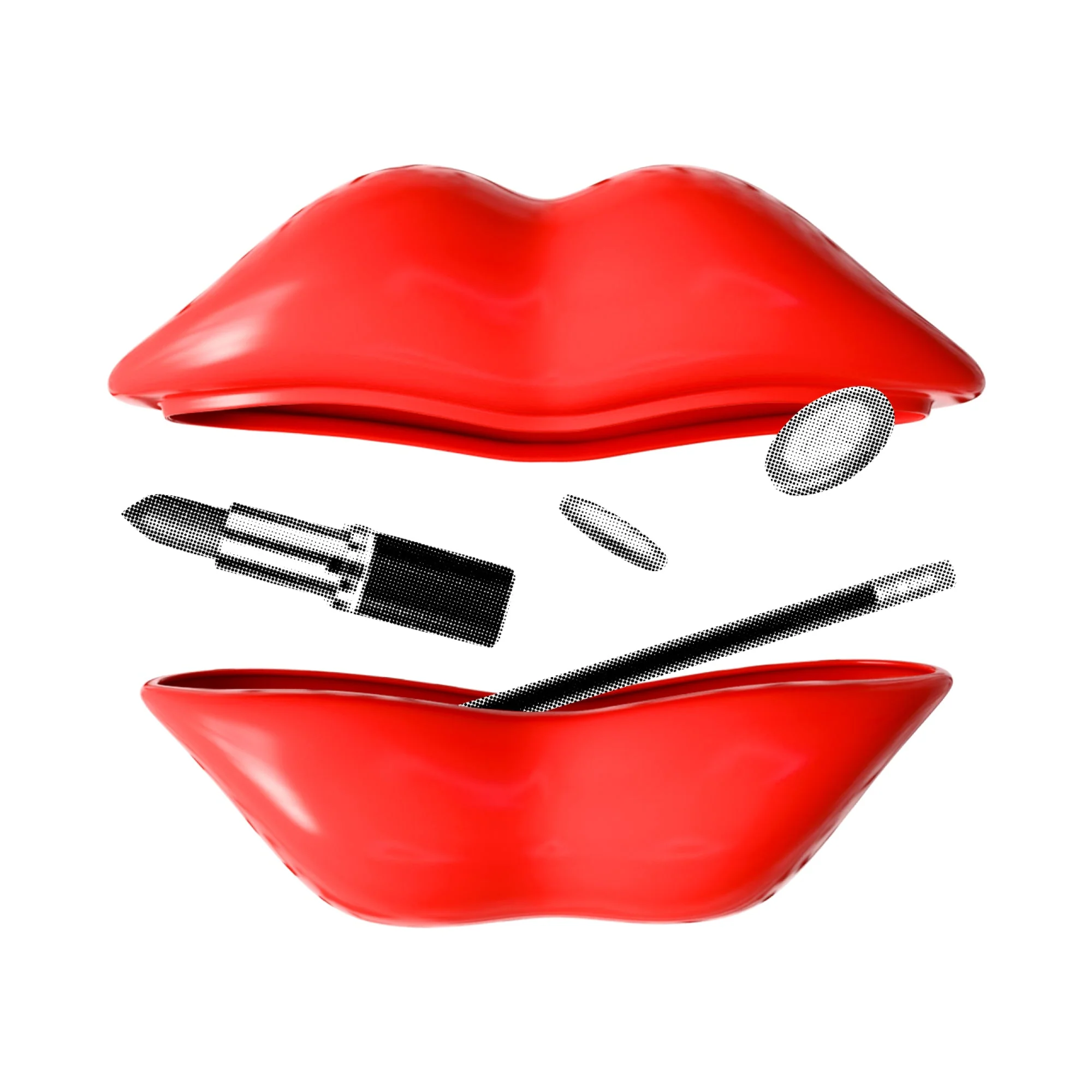 Hot Lips Ceramic Trinket - Image 3