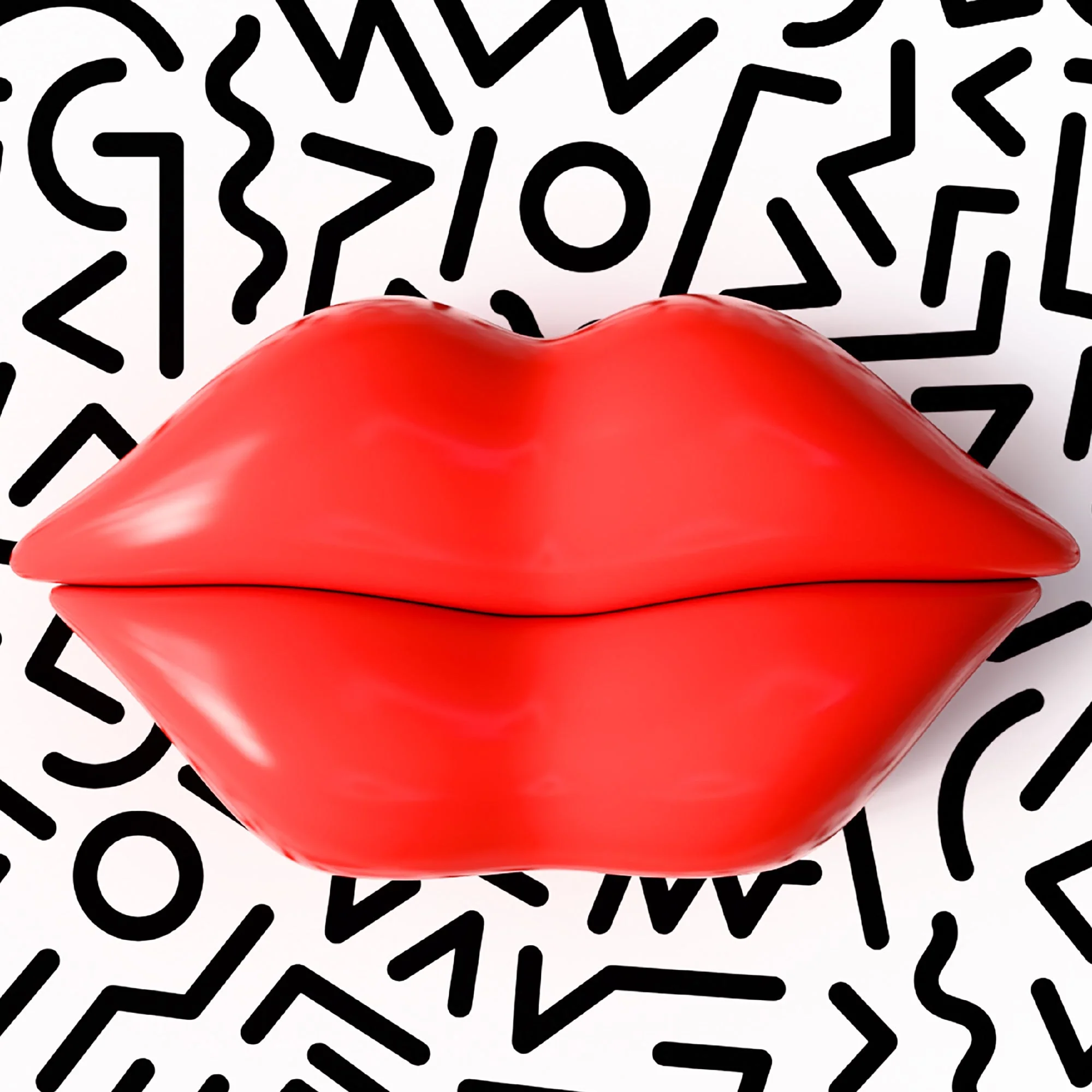 Hot Lips Ceramic Trinket - Image 4
