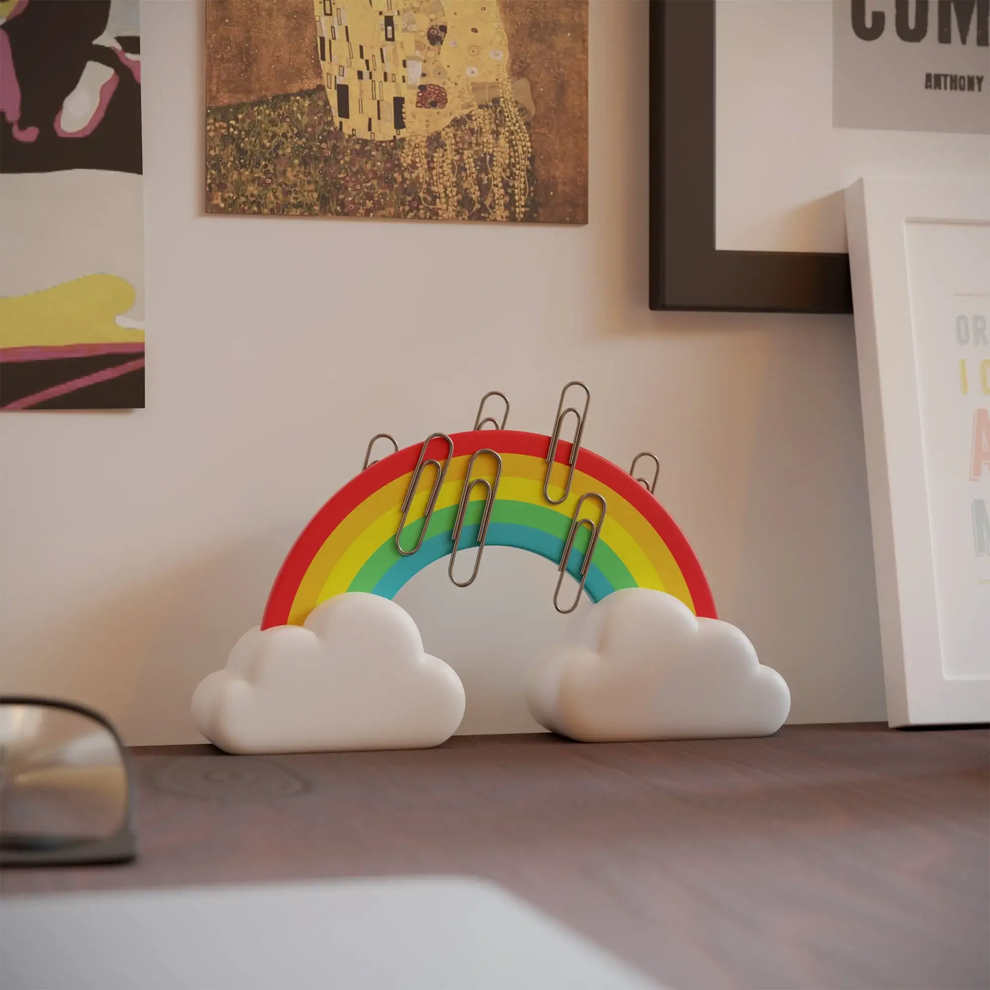 New Rainbow Paperclip Magnet Holder - Image 3