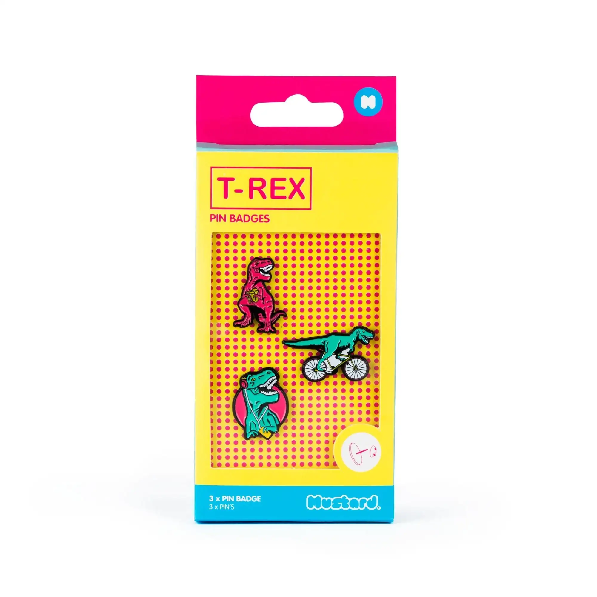 T-Rex Enamel Pin Badges - Image 3